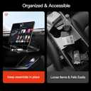 YONZEE Under Screen Storage for Tesla Model Y 2025-2026 and Model 3 2024-2026 (Juniper and Highland), Magnetic Hidden Center Console Organizer Tray, Easy Installation