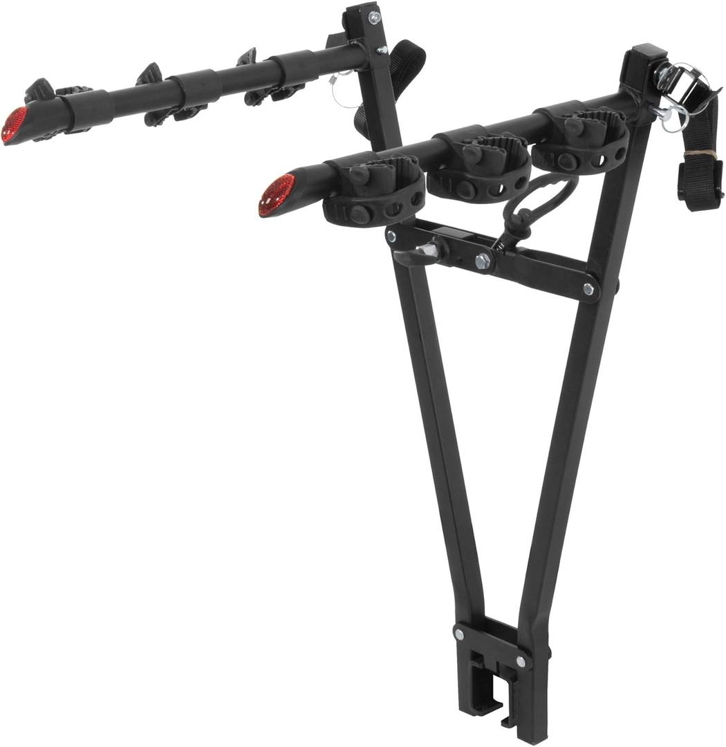 CURT 18013 Clamp-On Trailer Hitch Bike Rack Mount, Fits 2-Inch Shank, 3 Bicycles