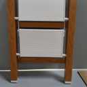 Mayi Plus 2-Step Aluminum Ladder,Lightweight Folding Step Stool with Extra-Wide Anti-Slip Steps,330 lbs Capacity,Compact Space-Saving Design for Home,Kitchen and OfficeWhite&Woodgrain
