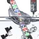 Pawfly 5 W Aquarium LED Light 8 Inch 24/7 Fish Tank Light with Full Spectrum Brilliant White Blue Red Green Lights Multi-Colored LEDs with D/N Mode Single Color Effects Timer and Adjustable Brightness