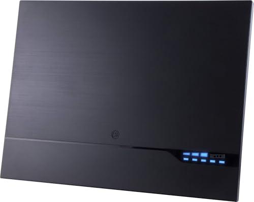 GE Amplified HD TV Antenna, LED Signal Strength Meter, Long Range, Supports 4K 1080P UHF VHF HDTV Channels, Amplifier Signal Booster, 10ft Coax Cable and AC Adapter, Indoor, 40529