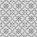 Ackland Encaustic Porcelain Floor & Wall Tile |Amara White Sareen | 8" x 8" Matte Finish | 0.55" Thick | 12 Pieces | 5.16 sq. ft./Box | Indoor/Outdoor | Backsplash, Bathroom