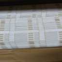LazBlinds No Tools No Drill Bamboo Roller Shades, Cordless Bamboo Blinds, Light Filtering Roll Up Blinds for Windows, French Door, Porch or Patio, 33'' W x 64'' H, Whitewash B