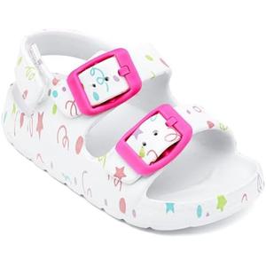 ChayChax Toddler Boys Girls Double Buckle Sandals Children's Adjustable Back Strap Water Sandal, Size 6