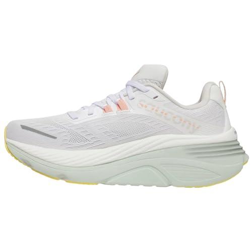 Saucony Women's Hurricane 24 Sneaker, White/Foam, 8.5