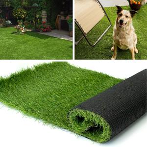 Artificial Grass Rug 4FTx6FT(24 Square FT) Fake Grass Pet Dog Mat Pad with Drain Holes Realistic Indoor Outdoor Astroturf Garden Lawn Landscape Patio Synthetic Turf Mat Thick Faux Grass