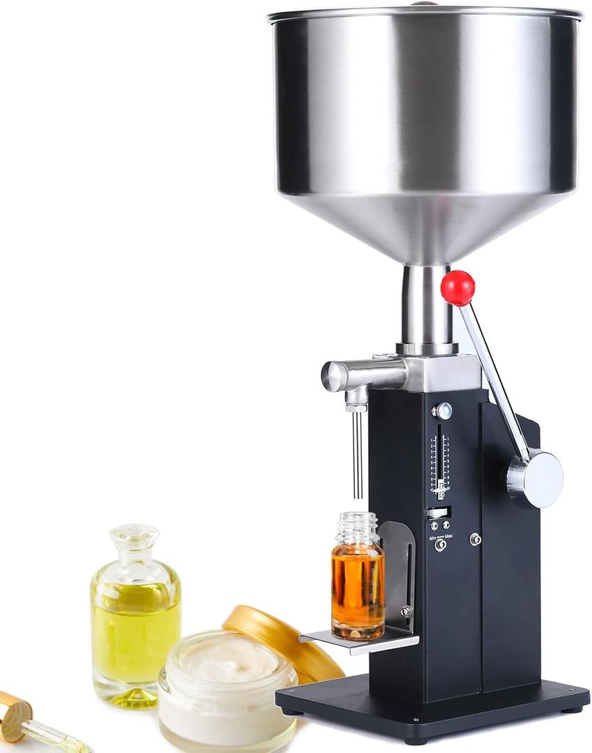 Manual Paste Liquid Filling Machine, Adjustable 5-50ml Bottle Filler A03
