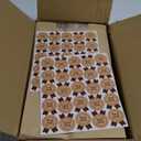 200 Packs Paper Bread Bags for Homemade, Sourdough Bread Bags with Clear Window Includes Label Seal 200 Pcs Stickers, Bakery Packaging Storage for Cookies Snack (13.7x8.2x3.5 inch)