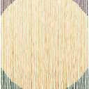 Handmade Bamboo Beaded Curtain for Doorways 65 Strands 35.5" x 75" Boho Door Curtains Window Hanging Room Divider Partition for Home Decoration