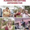 FLYNOVA Mini Drone for Kids Adults,Rechargeable UFO Flying Spinner with Lights,Birthday Party Cool Game,Indoor Outdoor Easy Operated Toys,Thanksgiving for Boys Girls Teens (Red)