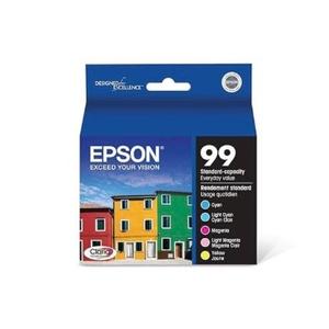 Epson 99 Claria Hi-Definition Ink Standard Capacity 5 Color Cartridge Combo Pack 