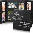 in Loving Memory Picture Frame 4 x 6 Funeral Memorial Photo Album Foldable for Loss of Loved One Remembrance Condolence Memorial Picture Frame for Loss of Mom Father Sympathy Gift 8 Photos Display