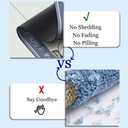 Light Grayish-Blue Gold Marble, Super Absorbent Quick-Drying Bathroom Mat Rug, Rubber Non-Slip Bottoms, Easy to Clean,Ultra Thin Bathroom Rugs Fit Under Door and Bathtub(1624Inch)