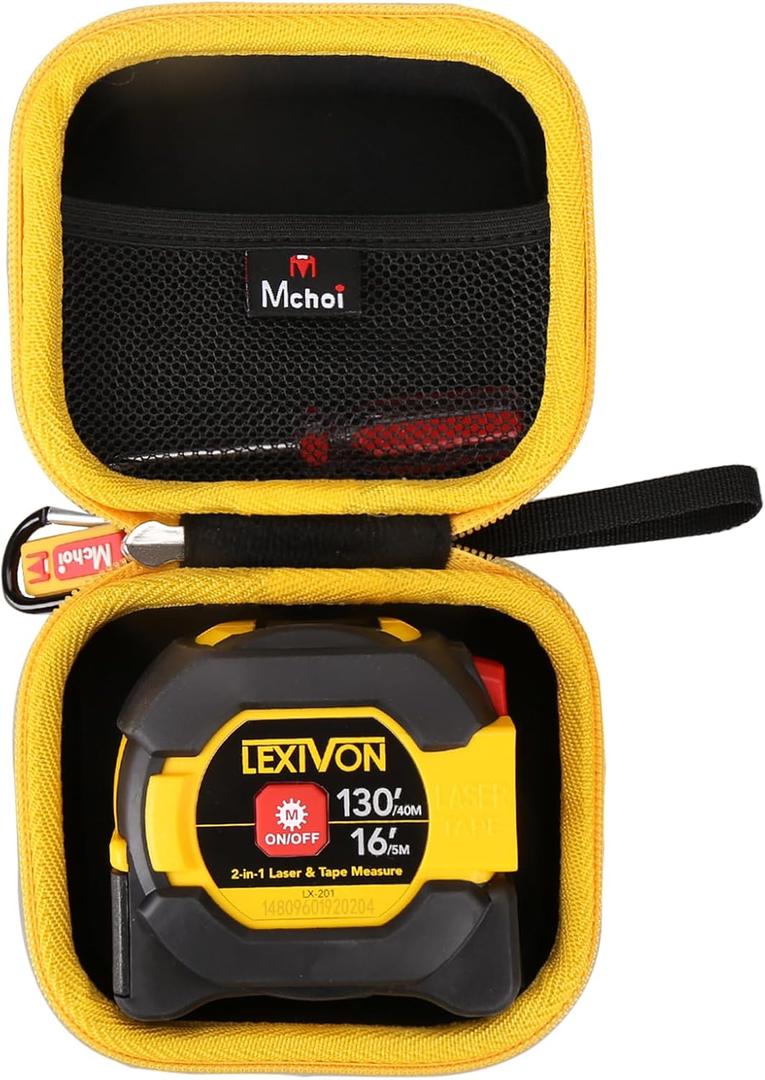 Mchoi Hard Carrying Case Fits for LEXIVON 2 in 1 Digital Laser Tape Measure,Digital Distance Meter, EVA Portable Storage Case Shockproof, Case Only