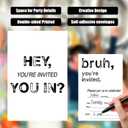 2 x You're Invited Birthday Party Invitations