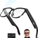 MNVOEQ AI Smart Glasses with 4K Camera/Video Recording/Bluetooth for Men & Women/HandsFree Recording Glasses with Audio, AIPowered Wearable Tech/FirstPerson Camera/Travel/Bussiness/Sports/Drive