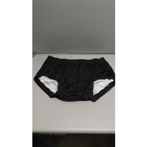 Adult Diaper Cover for Incontinence, Cloth Active Latex Leak Proof Pants, Noiseless Reusable Washable Pull Up Plastic Pants (Black, 2XL)
