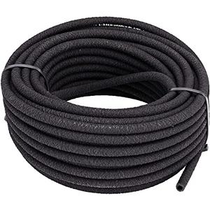 Raindrip 015005T 1/4-Inch by 50-Foot Soaker Hose Tubing for Drip Irrigation, Use in Vegetable Garden, Planters, and Borders, 50-Foot, Black