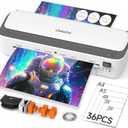 Laminator Machine, 11 in 1 Laminating Never Jam Technology with 36 Laminating Sheets, 9 Inch Thermal Laminator A4 Laminating Machine Hot & Cold with Paper Trimmer for Home Office School