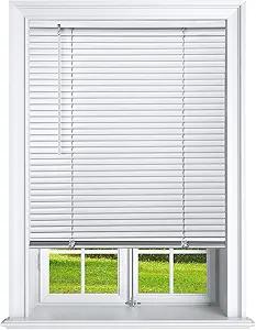 Redi Shade No Tools Easy Lift Trim-at-Home Cordless Pleated Light Blocking Fabric Shade White, 48" W x 64" L, (Fits windows 31 in - 48 in)
