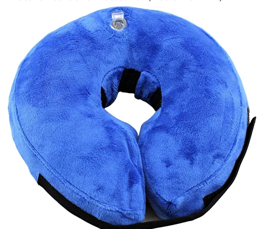 Comfortable & Adjustable Inflatable Pet Collar - Alternative to Cone Shaped Collars - Great for Post-Surgery or Injury Recovery - Durable & Non-Toxic Material -Safe and Protective - (Medium 9-12 in.)