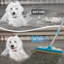 mupapi Carpet Rake for Pet Hair Removal, Reusable Pet Hair Remover Broom, 60'' Adjustable Long Handle Dog and Cat Hair Remover Tool Set of 3, Lint Remover Scraper for Carpets, Rugs, Mats, Couch, Car