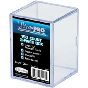 Ultra PRO 81147 2-Piece 150 Count Clear Card Storage Box