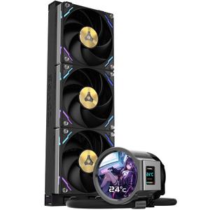 LX800PRO Liquid CPU Cooler – 360mm Radiator, Magnetic Connection, LCD Display, High-Performance ARGB PWM Fans for Intel LGA1851/1700 and AMD AM5/AM4