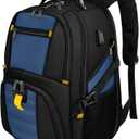 YOREPEK 18.4 Laptop Backpack, Large Backpacks Fit Most 18 Inch Laptop with USB Charger Port, TSA Friendly Flight Approved Weekend Carry on Backpack with Luggage Strap for Men and Women, Roy Blue