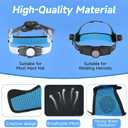 10 PCS Hardhat and Safety Helmet Sweatband, Flame-Resistant, Unique cat-Head Design,Sweat Bands Washable Reusable Hard Hat Sweatband Liners, Preventing Bulkiness Hard Hat Accessories