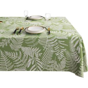 Rectangle Table Cloth,100% Waterproof Tablecloth Oil Proof Spill Proof Vinyl Table Cloth, Wipe Clean Plastic Table Cover for Dining, Camping, Indoor and Outdoor 52" x 70",Green Leaves