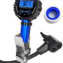 Presta Valve Air Chuck  Digital Bike Tire Inflator with Pressure Gauge  Schrader to Presta Valve Adapter for Air Compressor