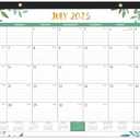 Desk Calendar 2025-2026, 18 Months Calendar from July 2025 to December 2026, 17" x 12", 2025-2026 Desk Calendar Large Ruled Blocks for Planning