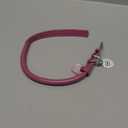 BRONZEDOG Rolled Leather Dog Collar for Small Medium Large Dogs with QR ID Tag (S: 12-14 Inch, Hot Pink) (S: 12 - 14 Inch)