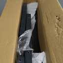 AMBIRD Wooden Step Stool - Two-Step 300 lbs Capacity With Safety Non-Slip Pads and Handles, Bamboo for Bathroom, Kitchen, Dual Height for Adults (Black) (13.2'' H)