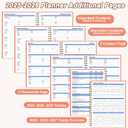 3 x Monthly Planner 2025-2026 (7.4'' x 9.6''), Jul 2025-Dec 2026, 18 Months Calendar Planner, 2025 Academic Yearly Agenda Planner with Bookmark & Pocket, Perfect for School, 120GSM Paper, Pink