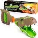 Dinosaur Grabber Toy with Light Up Mouth Chomper and 3 Prehistoric Roaring Sounds, Fun and Interactive Claw Dino Reacher, Jurassic T-Rex, Ages 5+