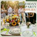 FoldTier 350 Pcs Fresh off the Market Bridal Shower Party Tableware - Paper Plate, Napkin, Cup, Cutlery, Disposable Fresh off the Market Party Decorations for Family and Friends, 50 Guests