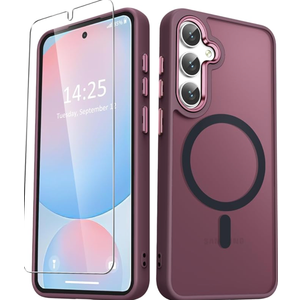 Designed for Samsung GalaxyS25, S25  Case Magnetic Ring Wine