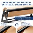 DIY Crew 24 Inch Paper Roll Dispenser and Cutter - Heavy-Duty Wall Mountable, Non Slip Tabletop - Kraft, Freezer, Butcher Paper - Up to 1000ft Rolls