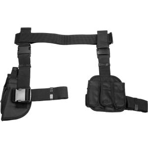 DROP LEG HOLSTER & MAG POUCH X4 - BLACK (CV2908)