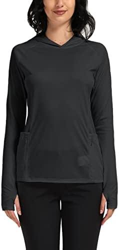Safort Women's UPF 50+ Sun Protection Shirt Long Sleeve Rash Guard SPF Fishing Hiking Golf Lightweight Outdoor, 5XXL