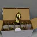 Romadedi Mini Lanterns Decorative for Wedding Centerpiece - 20 Pcs Hanging Small Gold Lantern Bulk with Flickering LED Candles for Halloween Decorations, Christmas Table Decor, Batteries Included