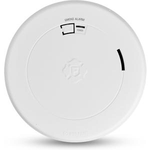 First Alert SM210, 10-Year Sealed Battery Smoke Alarm with Slim Profile Design, 1-Pack, EXP: 10 Years After Installation