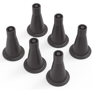 6 Pcs Bed Frame Feet, Tall Sturdy Cone Shaped Legs,Prevent Sliding Plastic Bed Risers,Bed Frame Legs for Replace Wheels Casters to Protect Your Floor