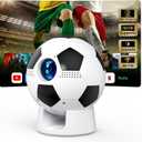 [Built in APP & Electric Focus] Smart Mini Projector with WiFi 6 & Bluetooth 5.4, Movie Projector for Bedroom Outdoor, Auto Keystone, 1080P Supported, Compatible with Smartphone HDMI USB