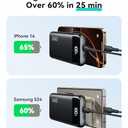 ZGear High Capacity LCD Display Power Bank - Black, 20000 mAh