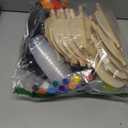 Supervitae 96 Pcs Pre Drawn Canvas Kit for Painting Adults Sip and Paint Kit 5.9 Inch Round Pre Printed Canvas Painting for DIY Birthday Gifts Adult Date Party Favor