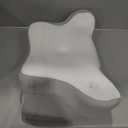 Cervical Neck Pillow, Memory Foam Pillows for Neck and Shoulder Pain Relief, 2 Heights Ergonomic Pillow with Breathable Ice Silk Cover, Neck Support Pillow for Side Sleepers, White