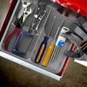 SIMPLE HOUSEWARE Adjustable Silverware Utensil Drawer Organizer, Gray